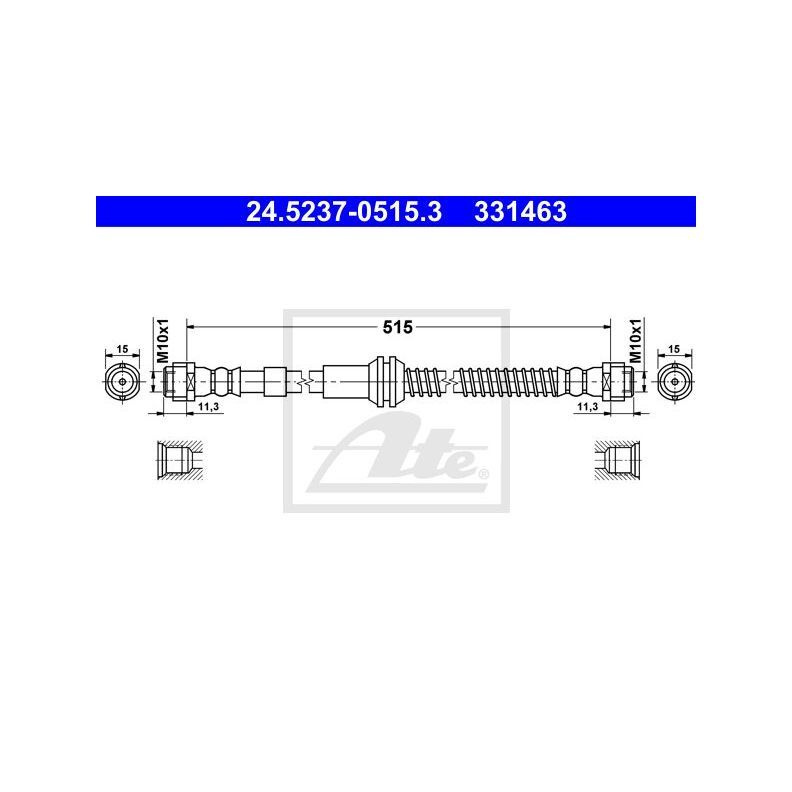 Ate Трубки тормозные, арт. 24523705153 #1