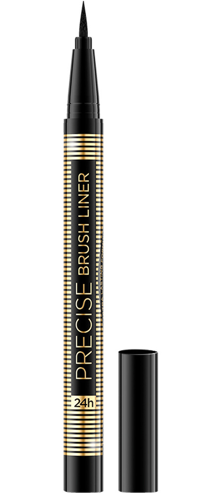Eveline Cosmetics Подводка для глаз PRECISE BRUSH LINER ультрастойкая, черная  #1
