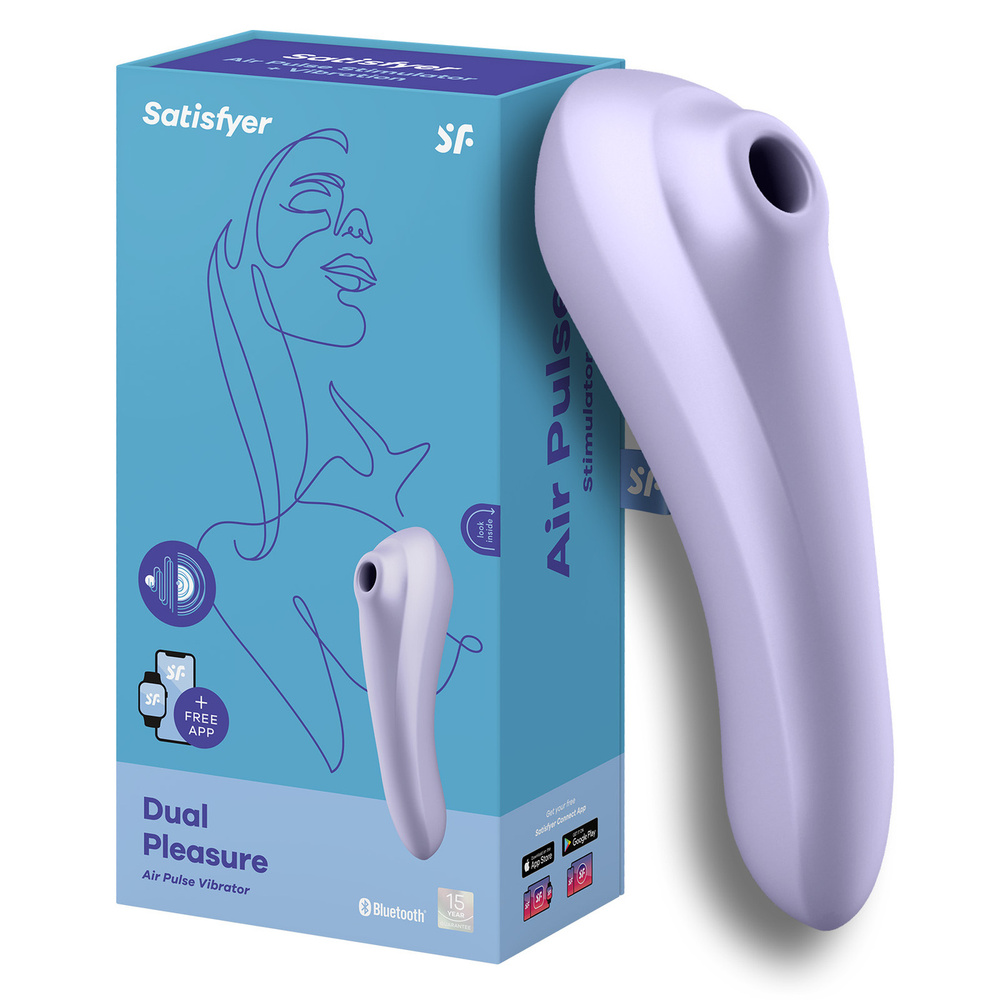 Satisfyer Dual Pleasure 2 в 1 вакуумно-волновой стимулятор клитора с вибрацией и возможностью управления #1