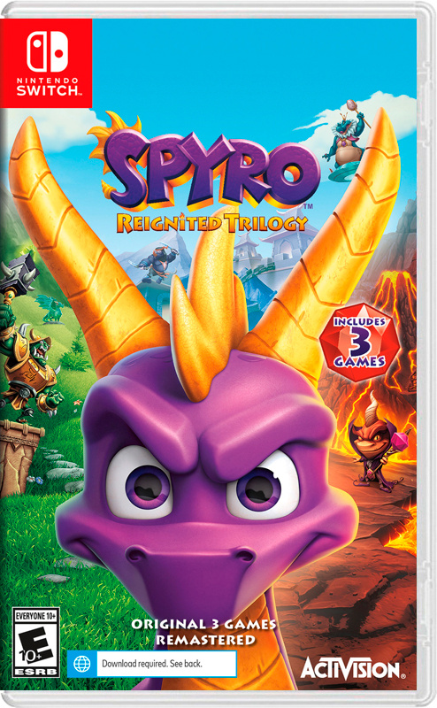 Игра Spyro Reignited Trilogy (Спайро) (Nintendo Switch, Английская версия) #1