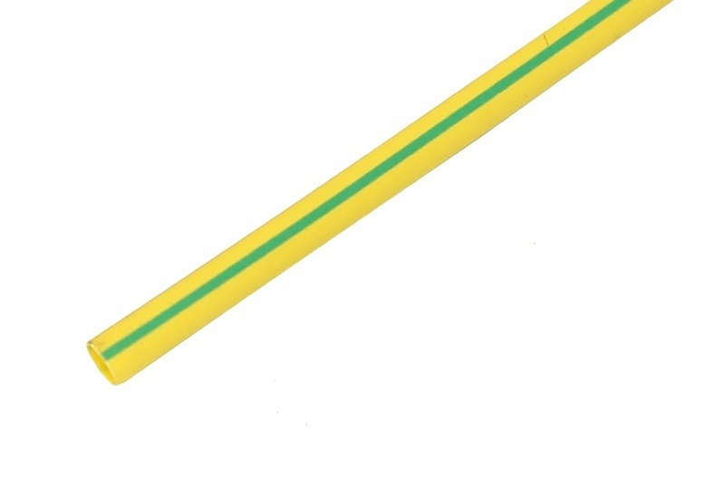Трубка термоусаживаемая ТУТ 4,0 / 2,0 мм желто-зеленая (1м) #1