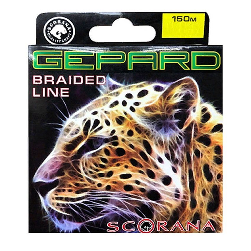 Шнур плетеный Scorana "Gepard" флюор. 0.08mm 150m #1