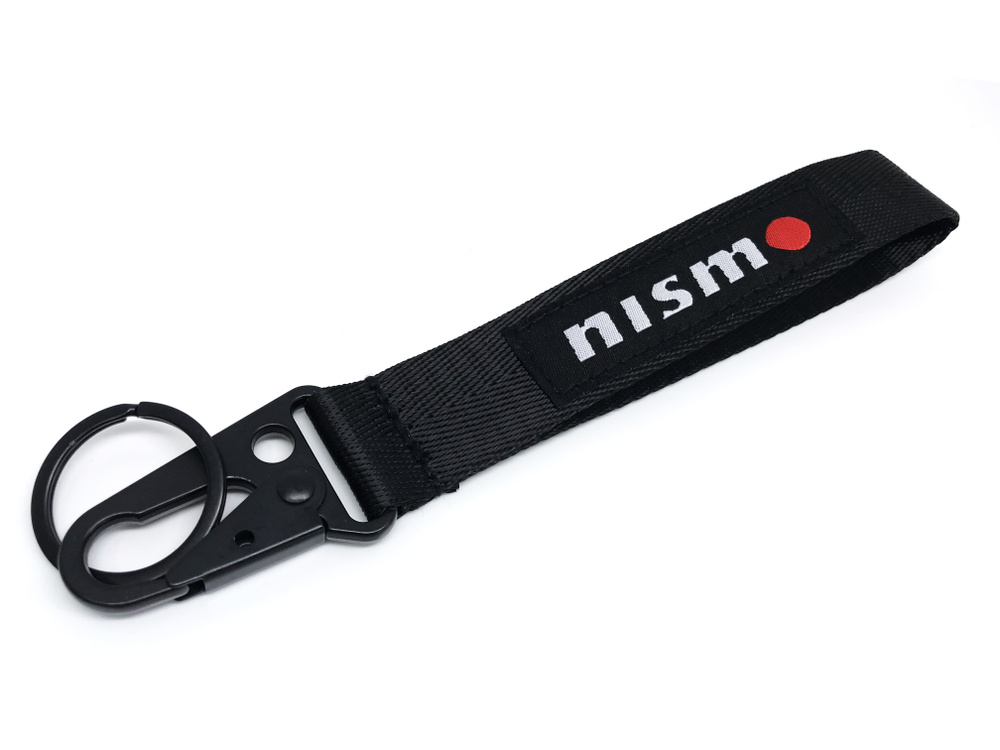 JDM брелок для ключей NISMO, карабин, кольцо, черный #1