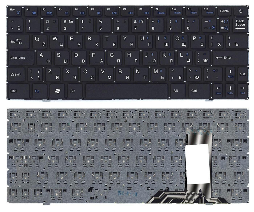 Клавиатура для ноутбука Prestigio SmartBook 116A черная #1