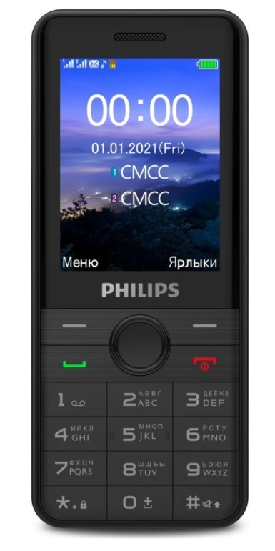 Мобильный телефон Philips Xenium E172 черный #1