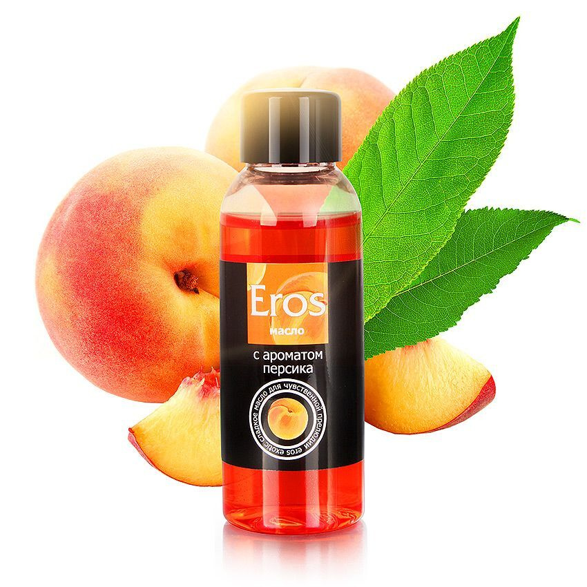 Массажное масло Eros exotic с ароматом персика - 50 мл. #1