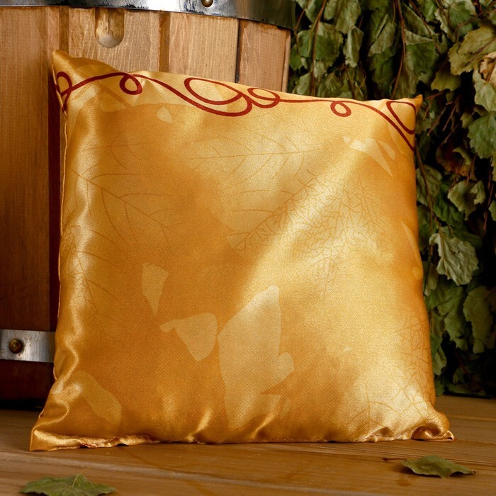 Подушка сувенирная, 22х22 см,  лаванда, можевельник #1