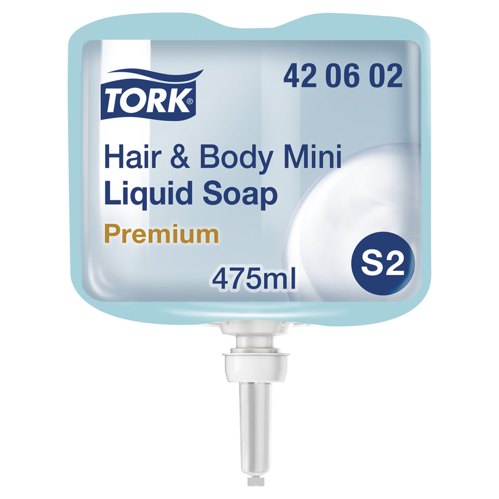 Картридж с жидким мылом Tork одноразовый S2 Premium, 0,475 л (420602)  #1