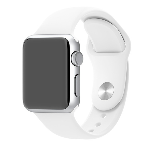 Ремешок для Apple Watch, силиконовый 38/40 мм / Ремешок для смарт часов (белый)  #1