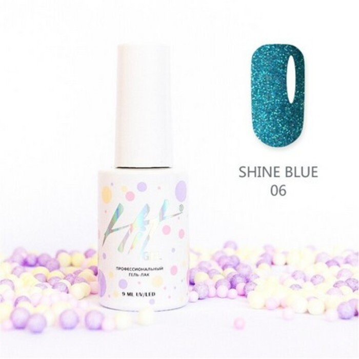 HIT Gel, Гель-лак Shine Blue №06 #1