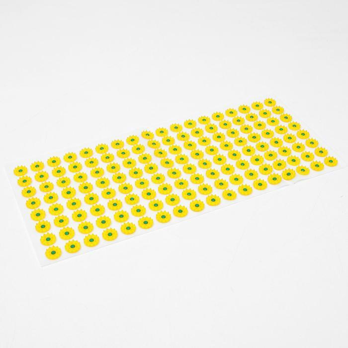Аппликатор "Кузнецова", 144 колючки, спанбонд, 26х56 см, жёлтый  #1