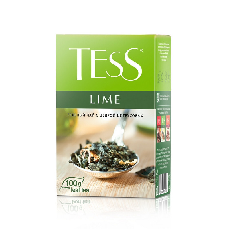 Чай Tess Lime листовой зеленый с добавками, 100г 0590-15 #1