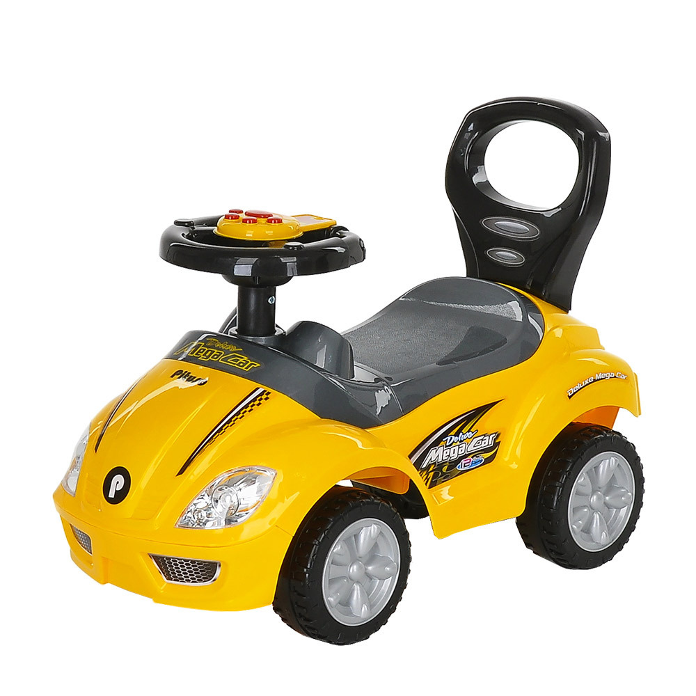 Каталка детская толокар PITUSO Mega Car с музыкальной панелью Yellow/Желтый  #1