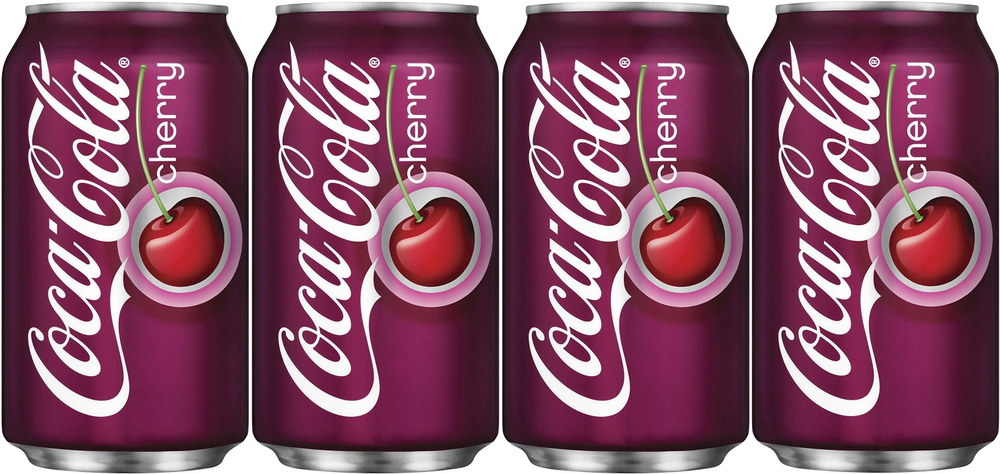 Газированный напиток Coca-Cola Cherry / Кока-Кола Вишня 4 шт. 355 мл ...