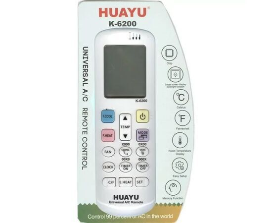 Пульт универсальный Huayu K-6200 для кондиционера 5000 кодов #1