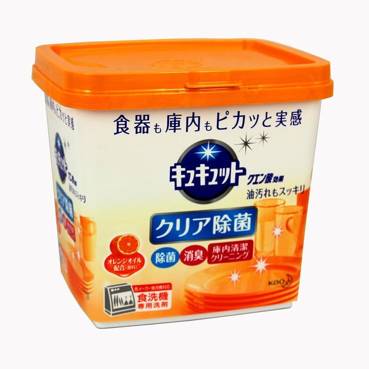 Kao Cucute Citric Acid Effect Orange oil Порошок для посудомоечных машин с дезодорирующим эффектом и #1
