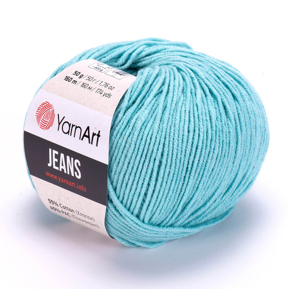 Пряжа Yarn-Art Jeans, 5 мотков (160м, 50гр), цвет 81 Айсберг #1