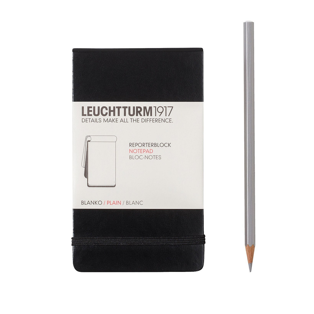 Блокнот Leuchtturm1917 Portrait Pocket A6 (9x15см.), 80г/м2, 184 стр. (92 л.), без разметки, твердая #1