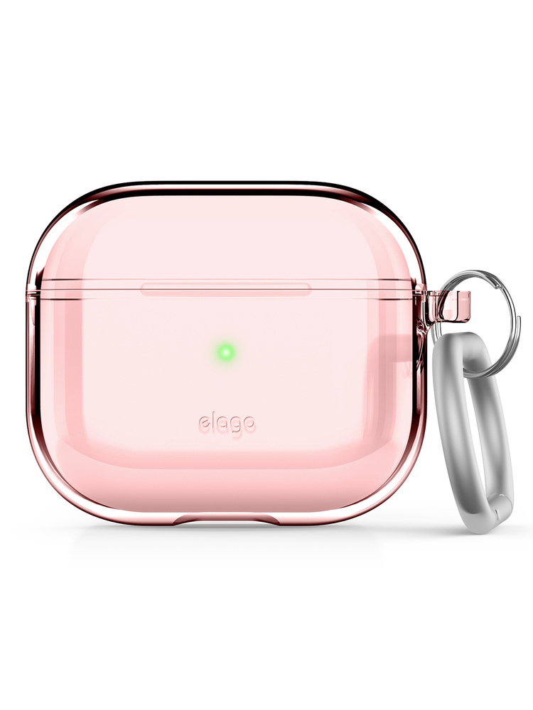 Чехол Elago для AirPods 3 (2021) Clear Hang Lovely Pink #1