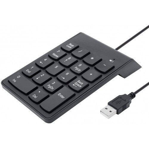 Numpad USB дополнительный цифровой блок / Портативная компактная бесшумная мини-клавиатура КС-343 USB #1
