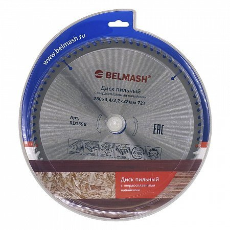 BELMASH Диск пильный 280 x 3.4 x 30, 32; 72  зуб. #1