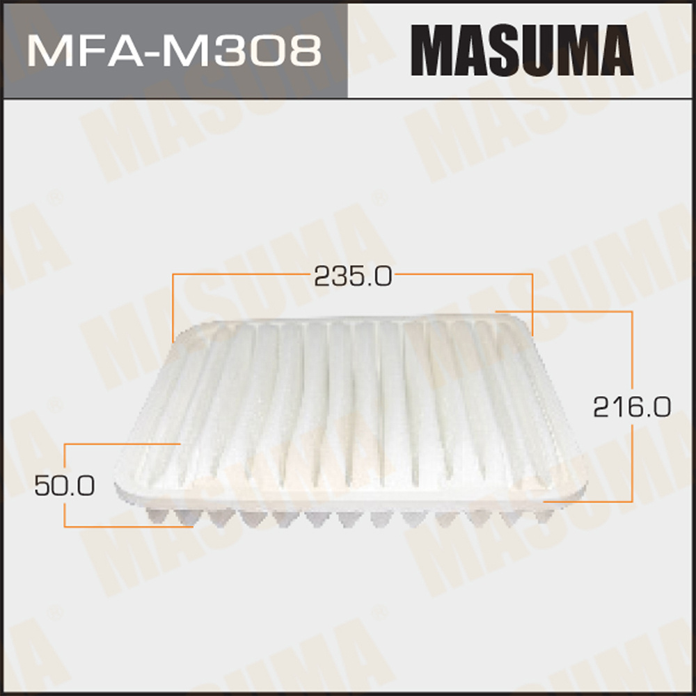 Фильтр воздушный Mitsubishi Galant 2.4 06-10 MASUMA MFA-M308 #1