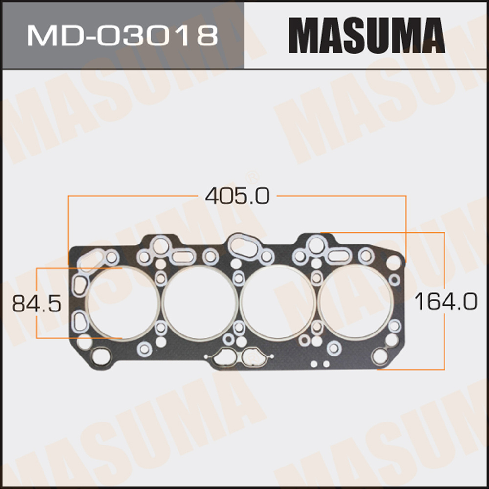 Прокладка ГБЦ Mitsubishi Galant 92-, Lancer 92-00 (4D68/T) толщина 1,60 MASUMA #1