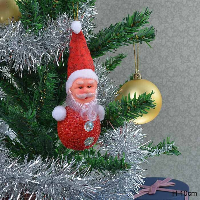 Новогоднее елочное украшение Дед мороз без подсветки, элемент декора  #1