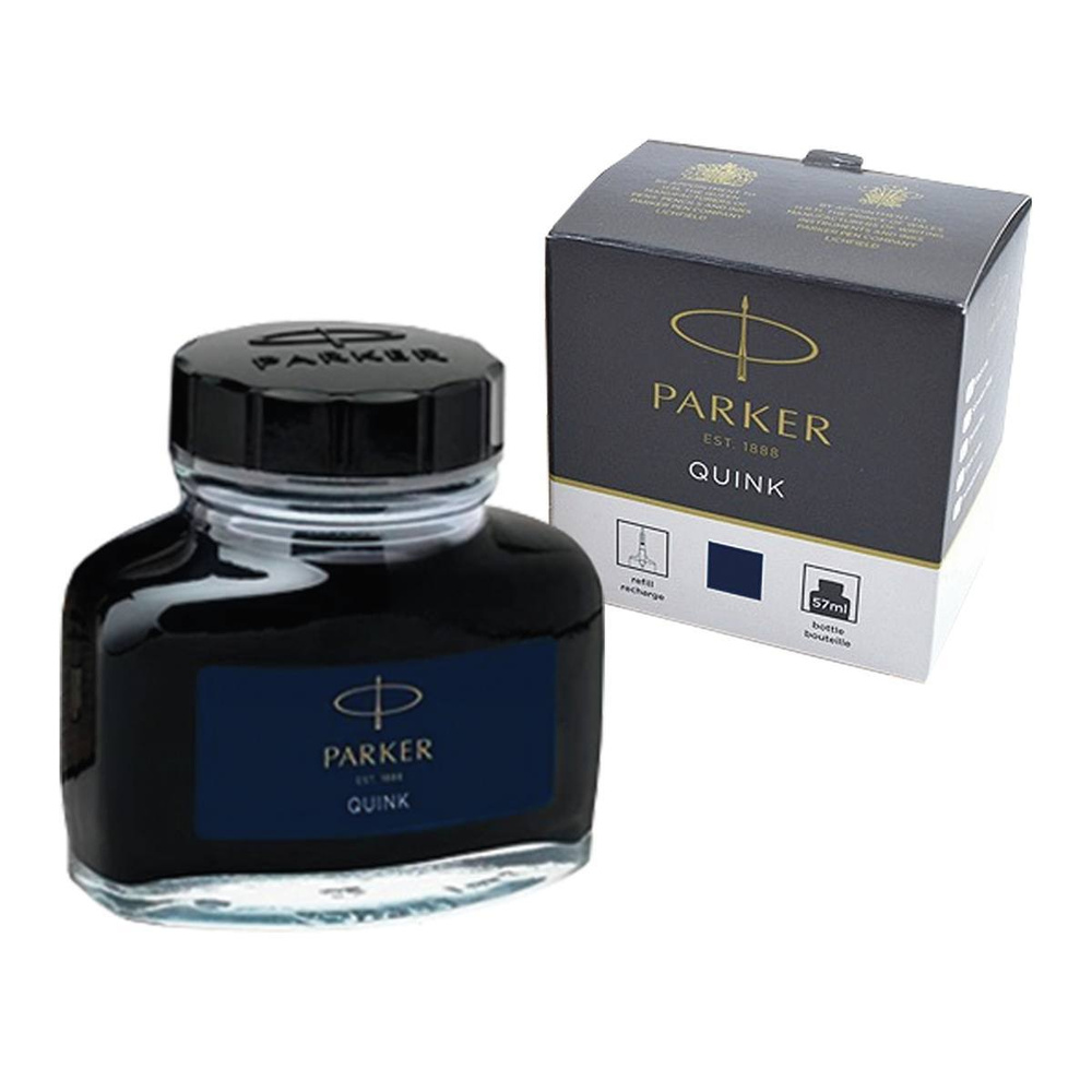 Чернила Parker Bottle Quink, 57 мл, темно-синие (1950378) #1