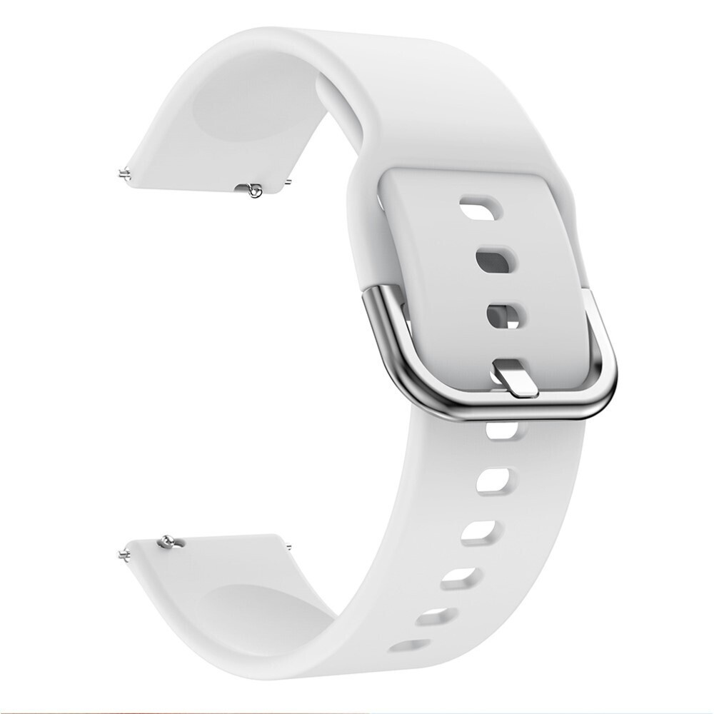 Силиконовый ремешок 20 мм для Samsung Galaxy Watch 42 мм - белый #1