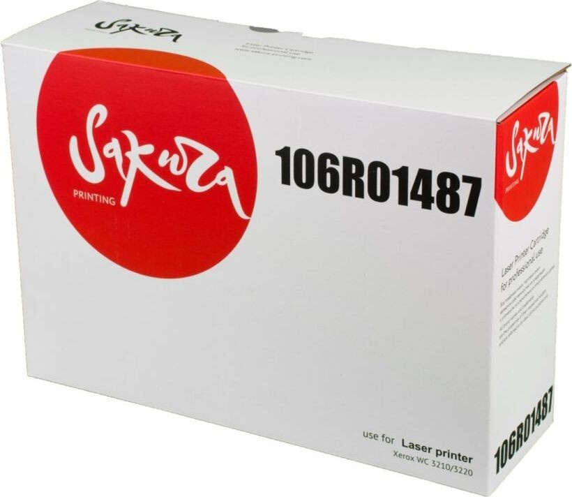 Картридж SAKURA 106R01487 для Xerox WC 3210, 3220, черный, 4100 к. #1