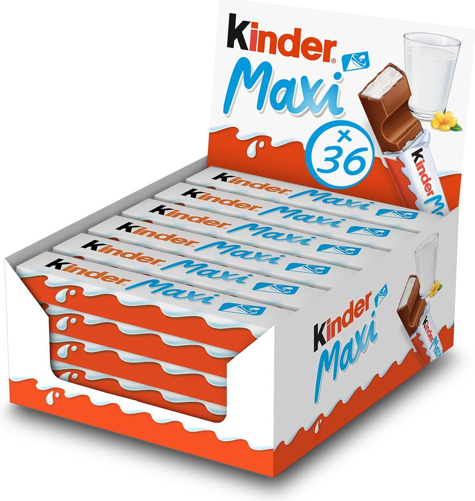Kinder maxi ( киндер макси) 36x21 г Молочный шоколад #1