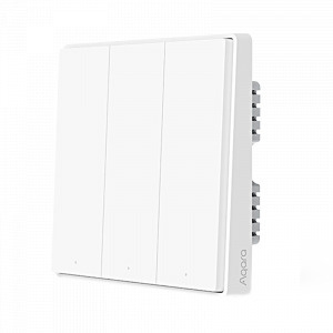 Умный выключатель Aqara Smart Wall Switch D1 (Тройной с нулевой линии) White (QBKG26LM)  #1