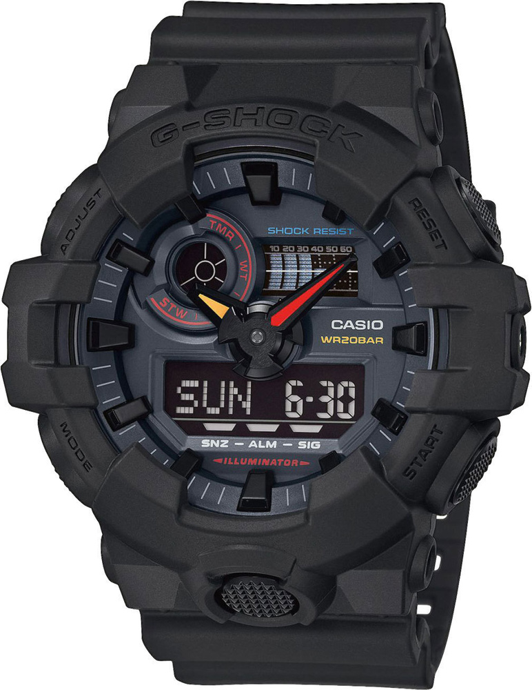 Японские мужские наручные часы Casio G-Shock GA-700BMC-1A #1