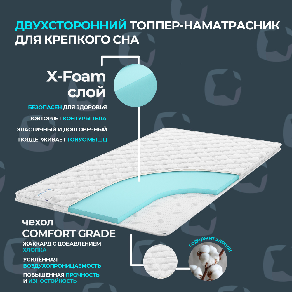 X-Sleep Матрас Basics Deep, Беспружинный, 85х190 см #1