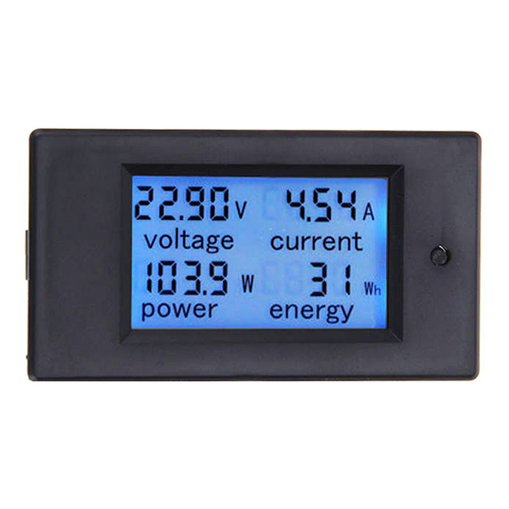 100A DC ЖК-панель Цифровой измеритель мощности Ваттметр Напряжение KWh ...
