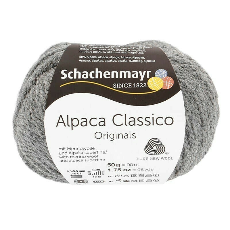 Пряжа Schachenmayr Originals Alpaca Classico 00094 kiesel melange #1