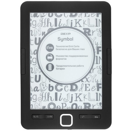 Электронная книга Dexp S3.1 Symbol черный, 6", 1024х758, встроенная память 4 ГБ, micro SD/micro SDHC #1