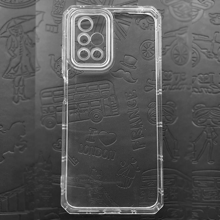 Чехол противоударный Armor с защитой камеры для Xiaomi Redmi 10 4G/10 Prime/Note 11 4G, прозрачный  #1