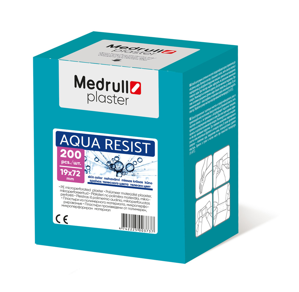 Лейкопластырь Medrull Medrull Набор пластырей "Aqua Resist", 1,9х7,2 см, №200  #1