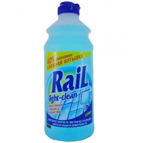 Средство для мытья стекол Rail Сменная бутылка, 500 мл, 1 штука  #1