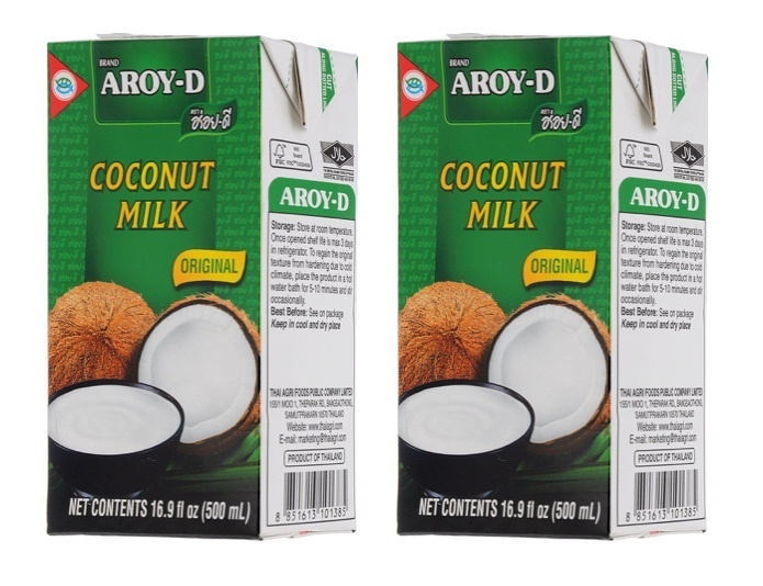 Молоко кокосовое Aroy-D Original 70% 17%, 500 мл 2 пачки #1