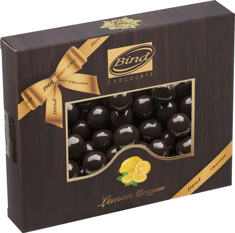 Шоколадное драже "Лимон в темном шоколаде" 100 гр #1