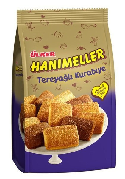 Печенье Hanimeller сливочное в сахарной посыпке, "Ulker", Tereyagu Kurabiye, 150гр.  #1