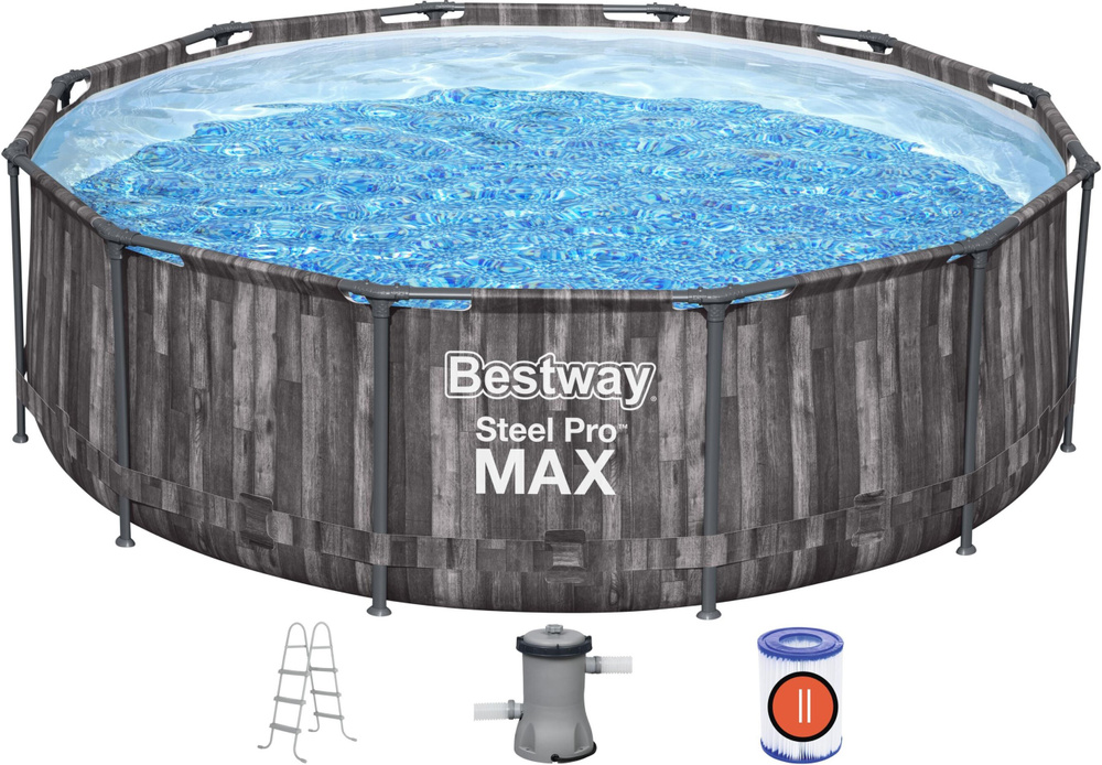 Бассейн Bestway каркасный Steel Pro Max 366х100см 9150л 5614X, фильтр-насос 2006 л/ч (58383), картридж #1