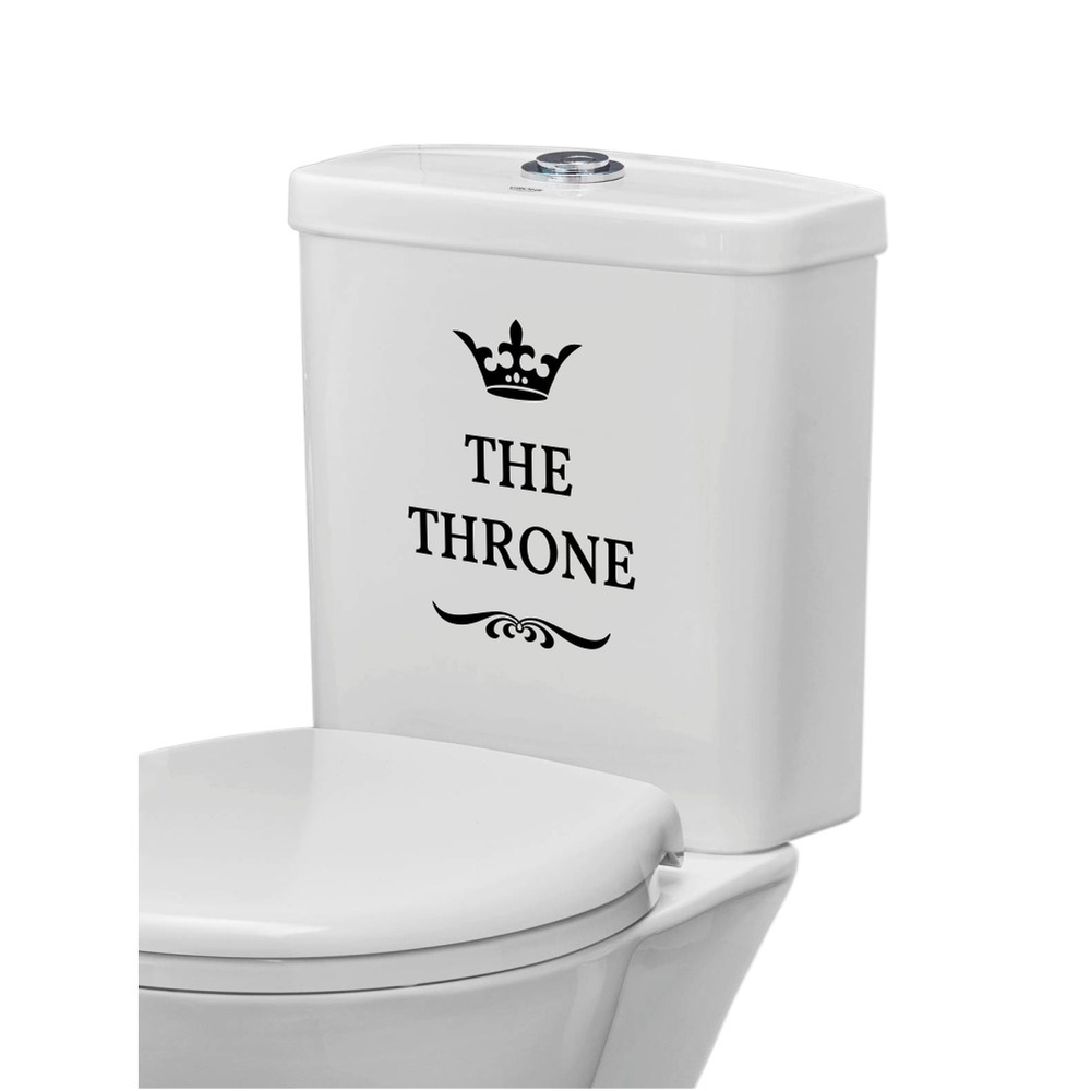 Интерьерная наклейка The THRONE в туалет, 17х23 см #1