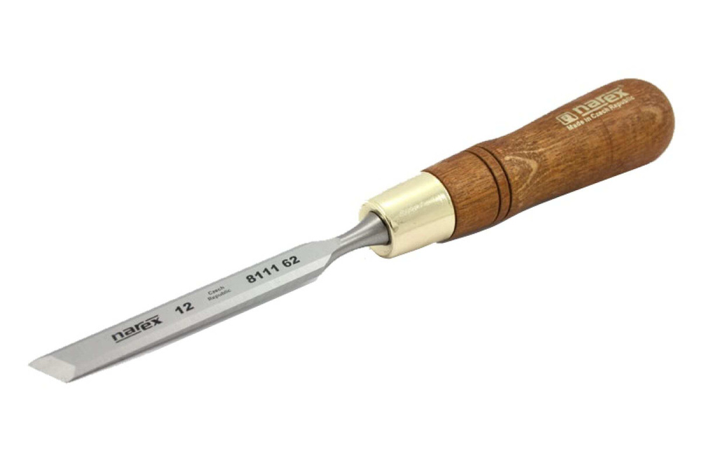 Косая левая стамеска с ручкой Narex Wood Line Plus 12 мм 811162 #1