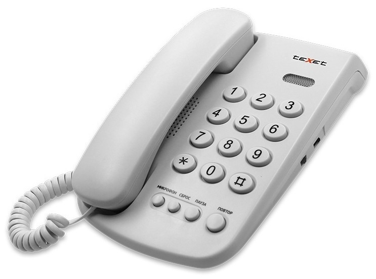 Телефон проводной TEXET TX-241 цвет черный #1