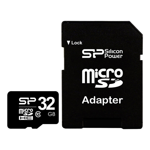 Флеш карта microSD 32GB Silicon Power microSDHC Class 10 (SD адаптер) #1