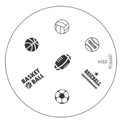 Konad, пластина (диск) для стемпинга M52 баскетбол мячи #1